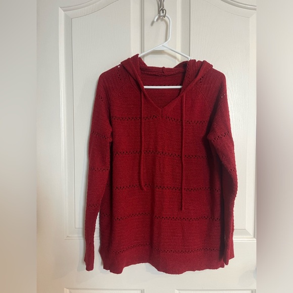 Red Hoodie Sweater - Picture 1 of 3
